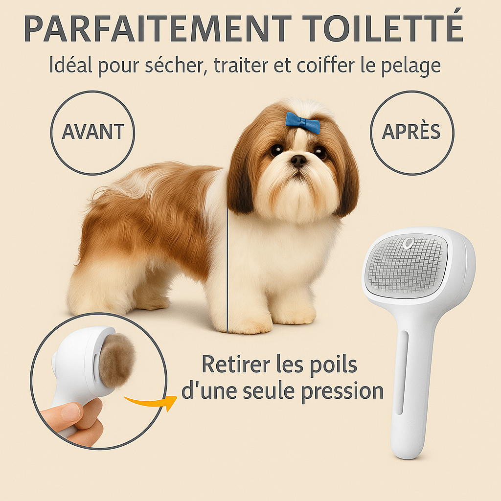BROSSE VAPEUR CHIEN OU CHAT