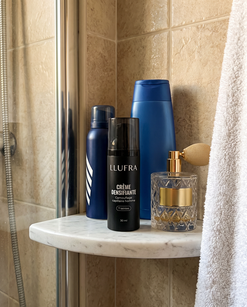 Crème densifiante LLUFRA dans la douche